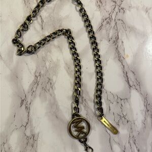 Michael Kors Gold Belt with Chunky Chain Design